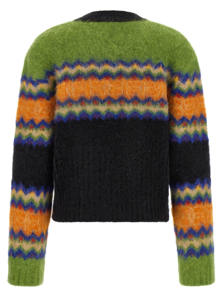 Ganni Multicolor Marabou Cardigan
