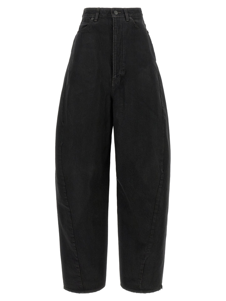 Balenciaga Black Cotton High-Waisted Jean