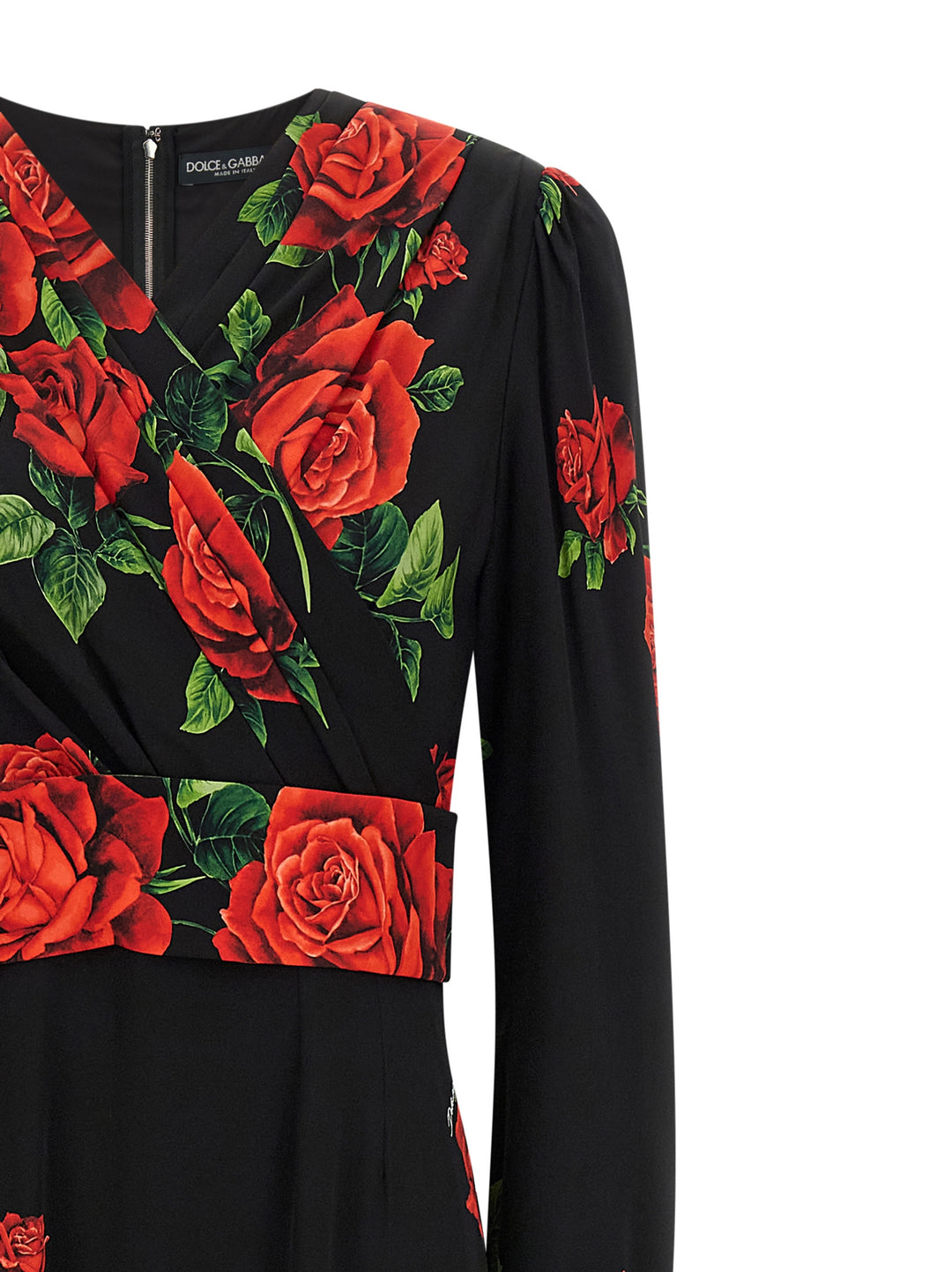 Dolce &amp; Gabbana Red Silk Long Dress
