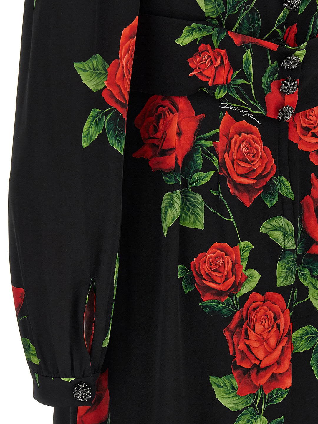 Dolce &amp; Gabbana Red Silk Long Dress