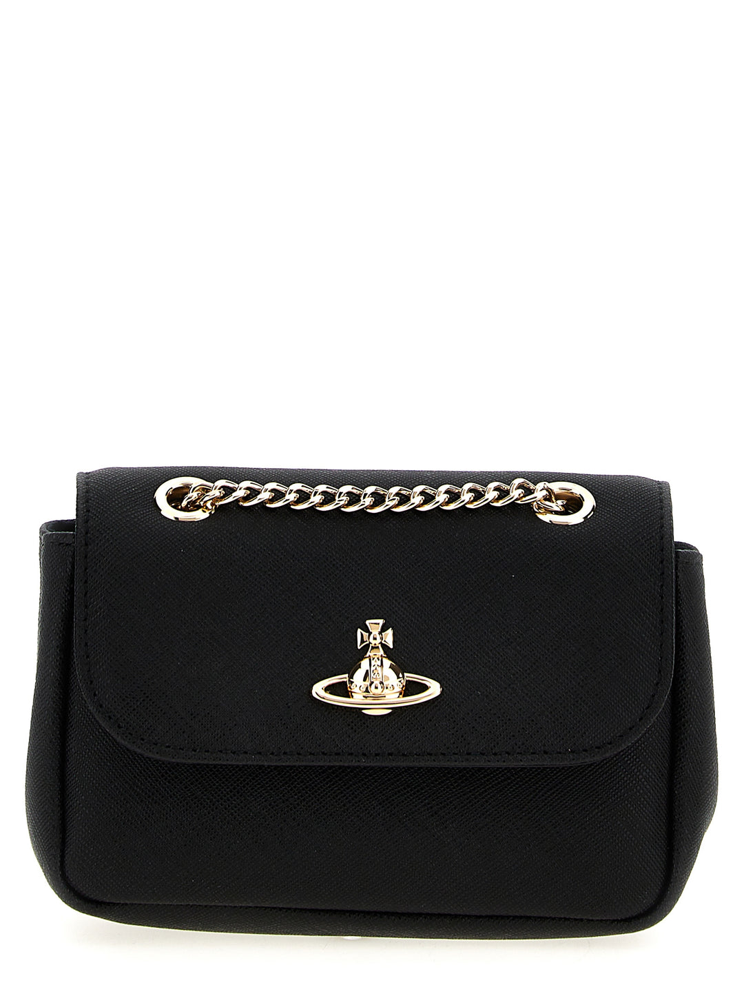 Vivienne Westwood Black Cowhide Shoulder Bag