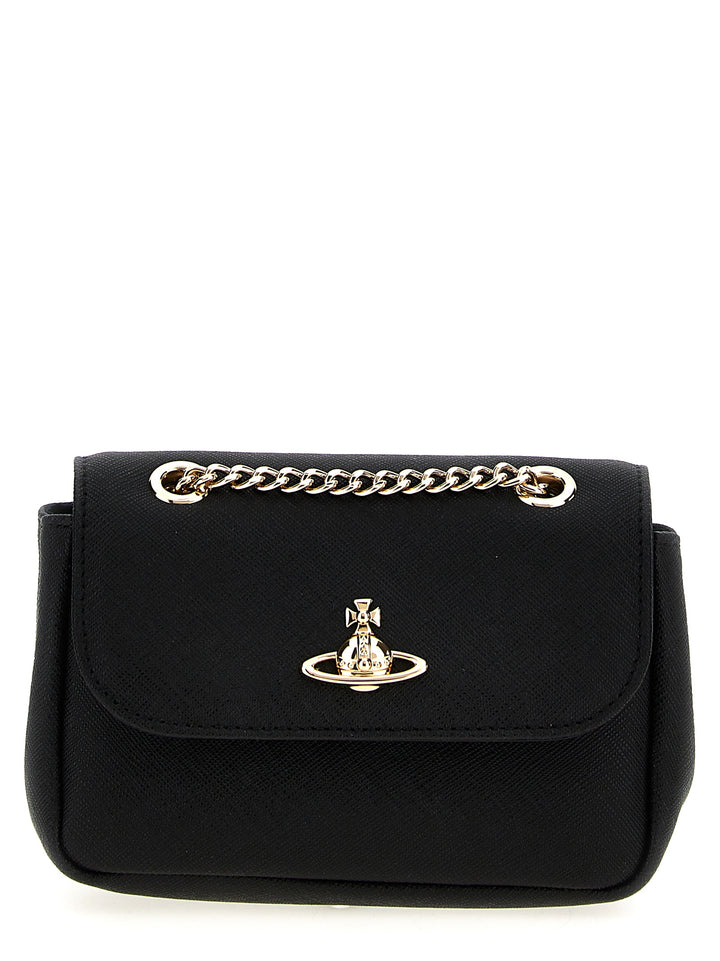 Vivienne Westwood Black Cowhide Shoulder Bag