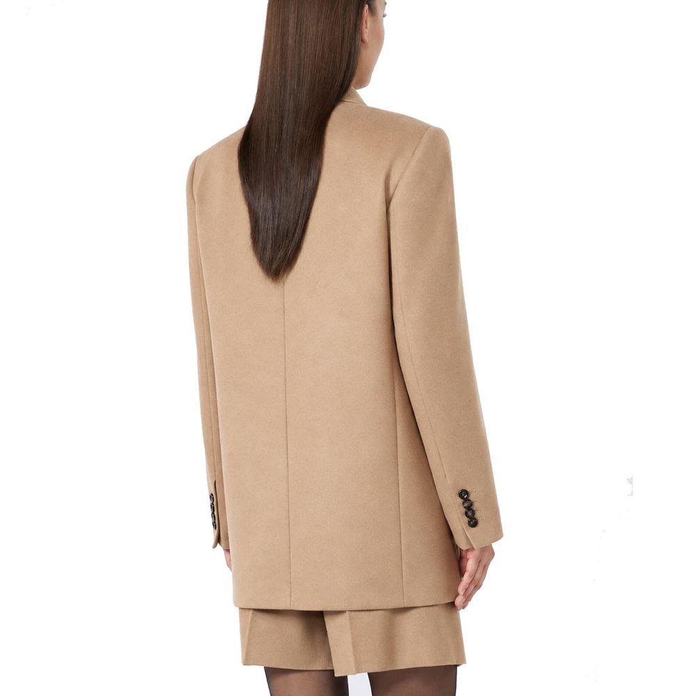 Max Mara Brown Virgin Wool Coat