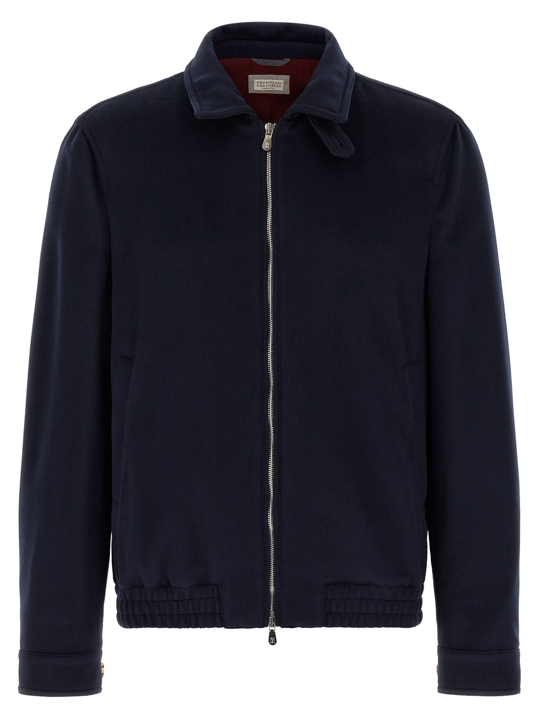 Brunello Cucinelli Blue Virgin Wool Bomber