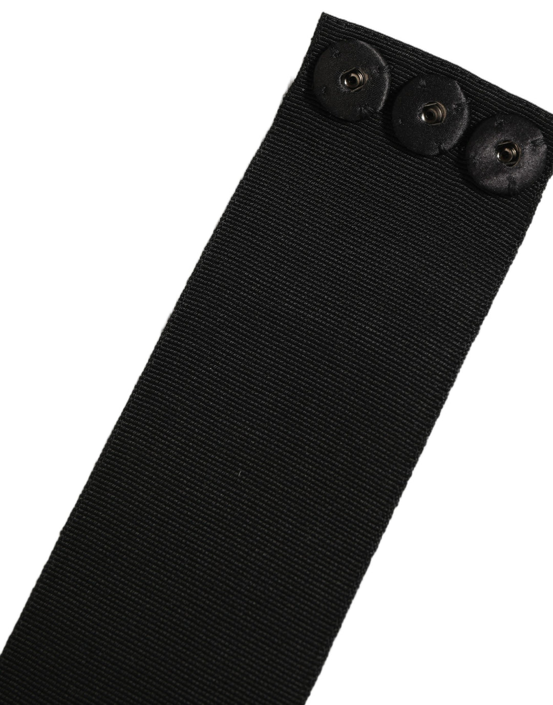 Dolce &amp; Gabbana Black Cotton Wrap Around Tie Cintura Belt