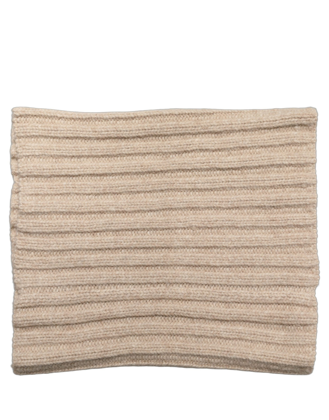 Dolce &amp; Gabbana Light Beige Ribbed Knit Neck Warmer Scarf