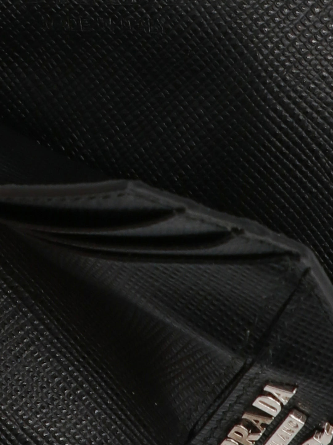 Prada Black Calfskin Cardholder