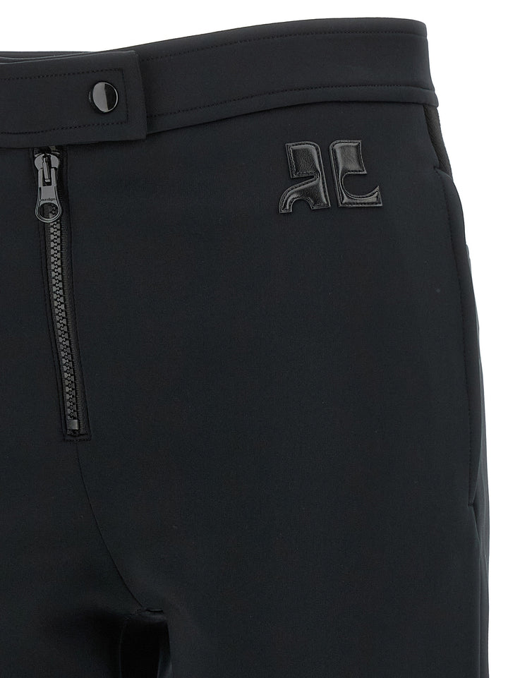 Courrèges Black Polyester Casual Pants