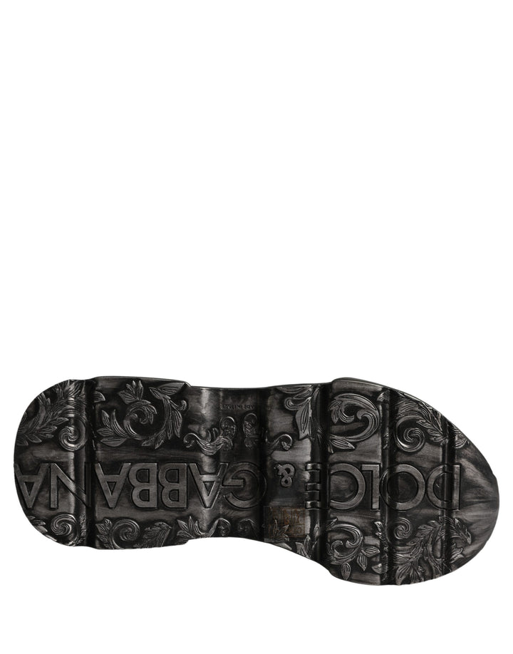 Dolce &amp; Gabbana Black Daymaster Low Top Sneakers Shoes