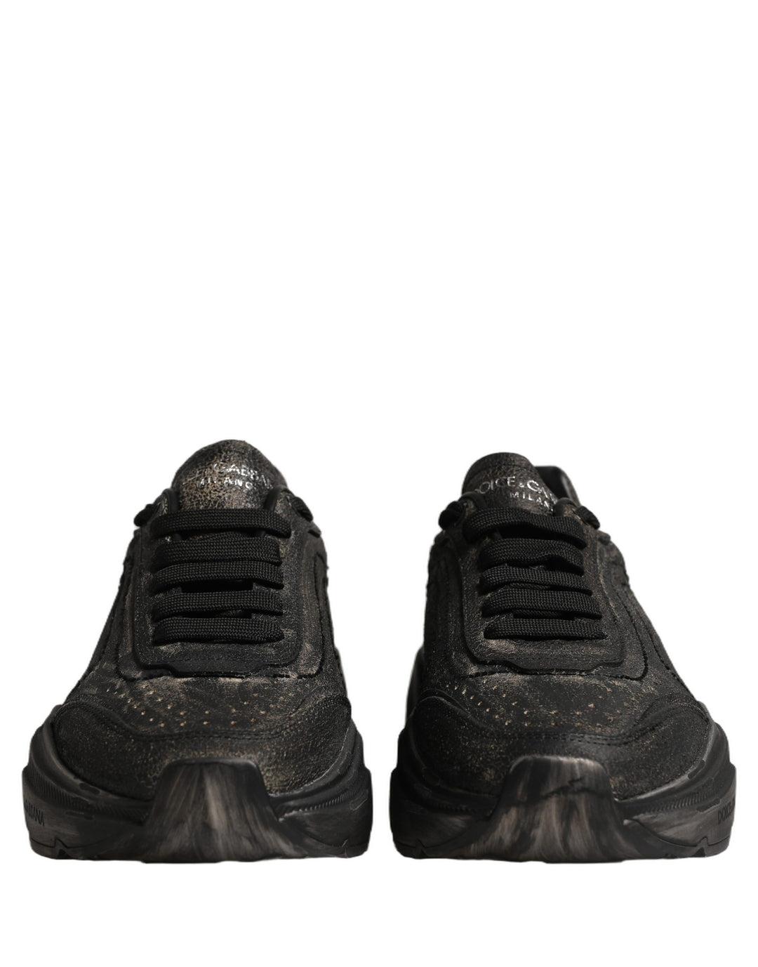 Dolce &amp; Gabbana Black Daymaster Low Top Sneakers Shoes