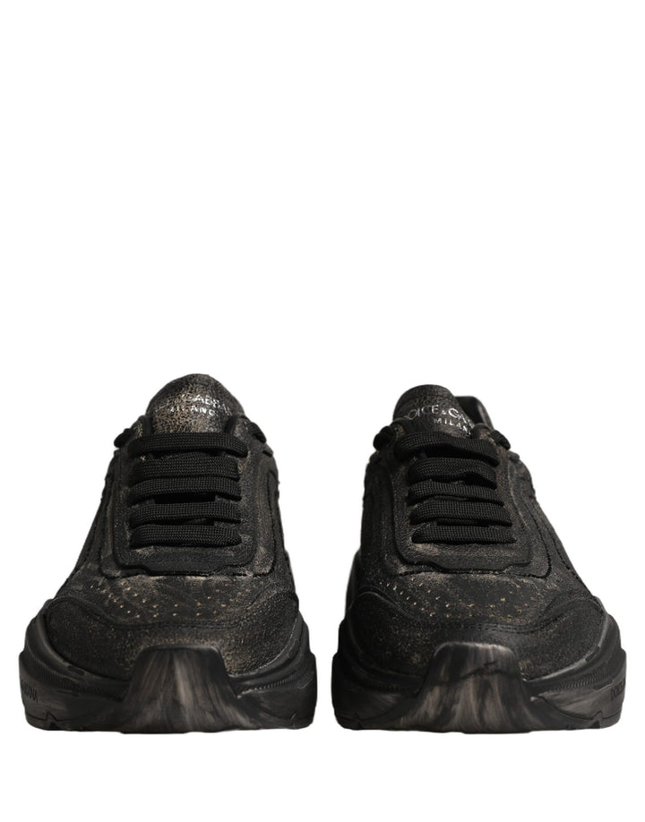 Dolce &amp; Gabbana Black Daymaster Low Top Sneakers Shoes