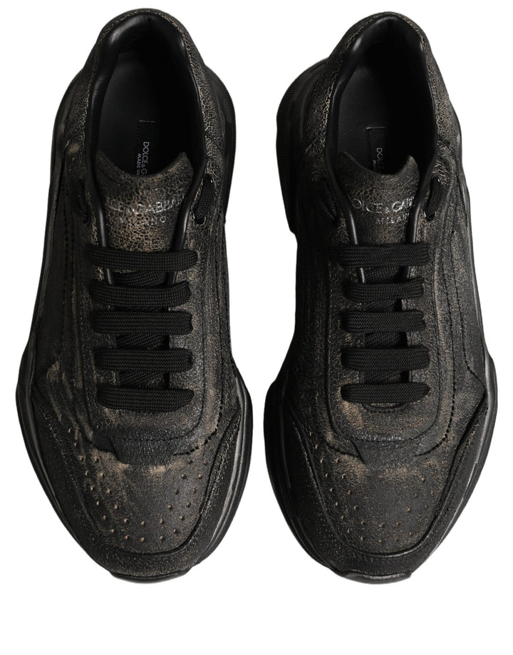 Dolce &amp; Gabbana Black Daymaster Low Top Sneakers Shoes