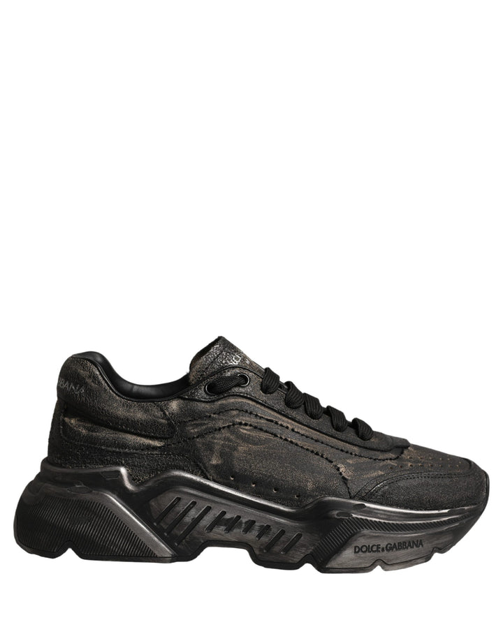 Dolce &amp; Gabbana Black Daymaster Low Top Sneakers Shoes