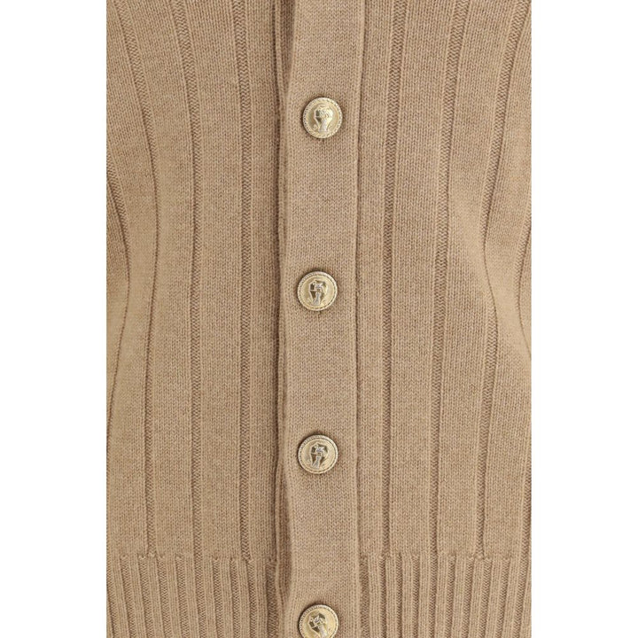 Brunello Cucinelli Beige Cashmere Cardigan