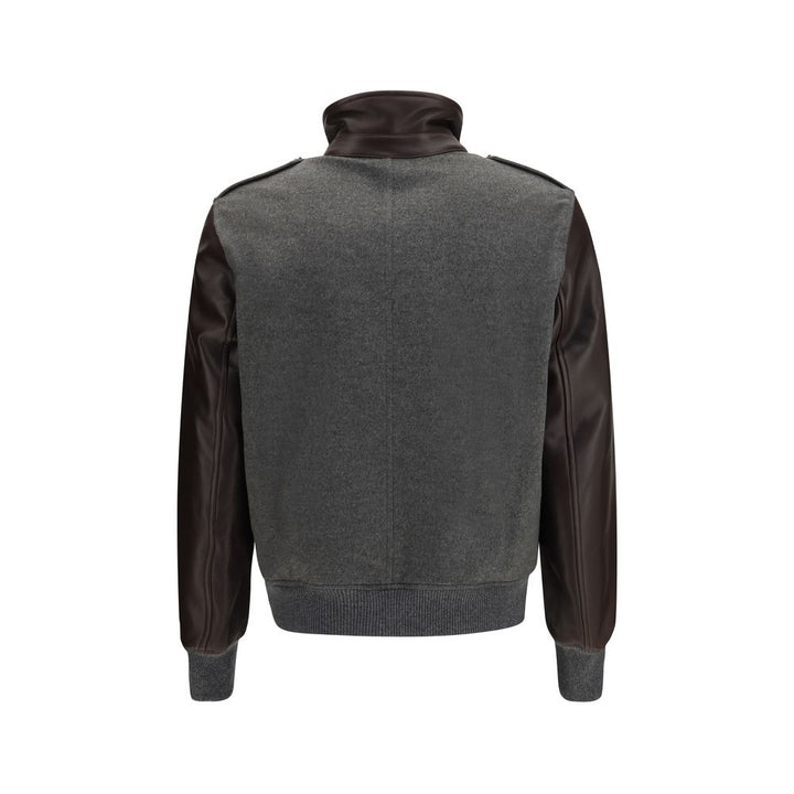 Brunello Cucinelli Gray Cashmere Bomber