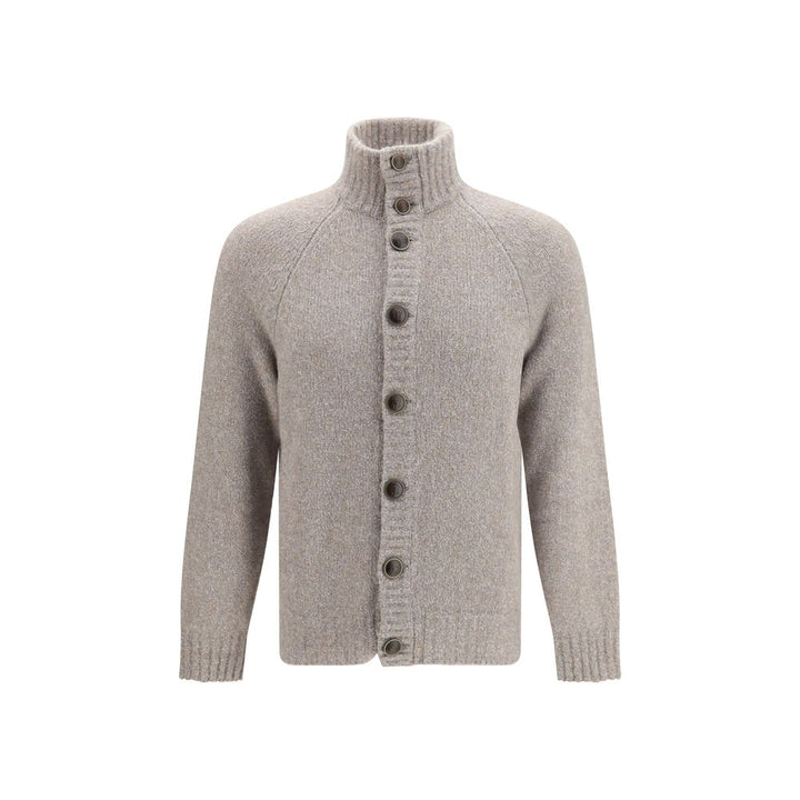 Brunello Cucinelli Gray Wool Oves Aries Cardigan