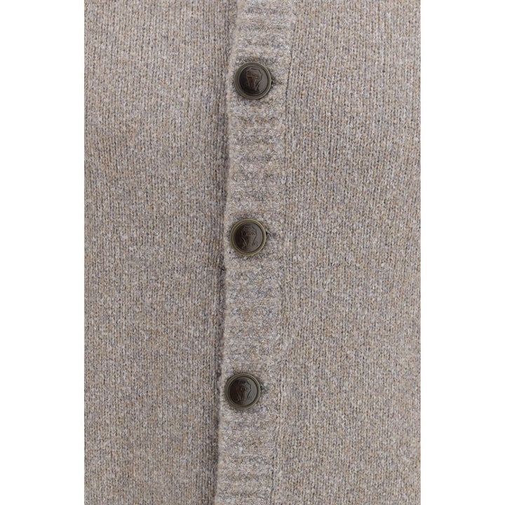 Brunello Cucinelli Gray Wool Oves Aries Cardigan