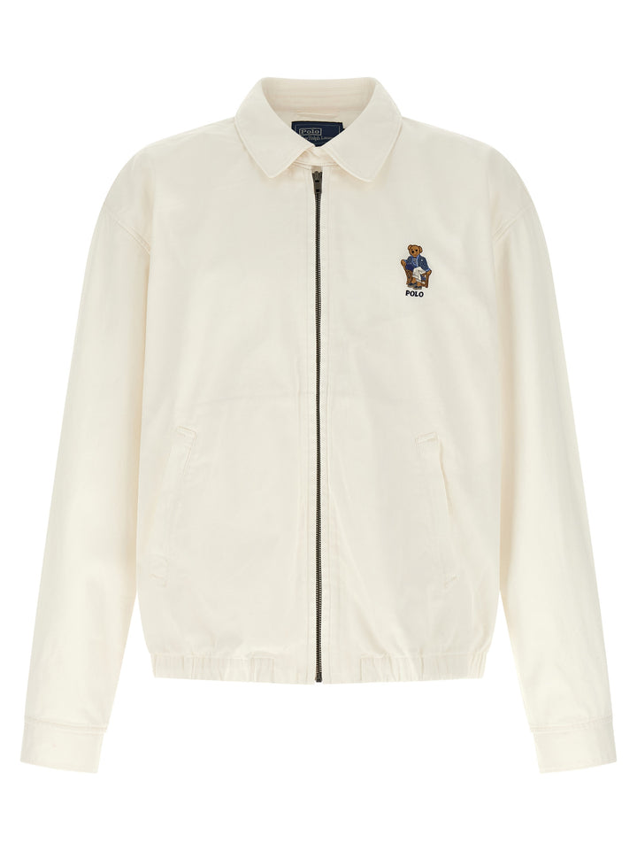 Polo Ralph Lauren White Cotton Full-Length Jacket