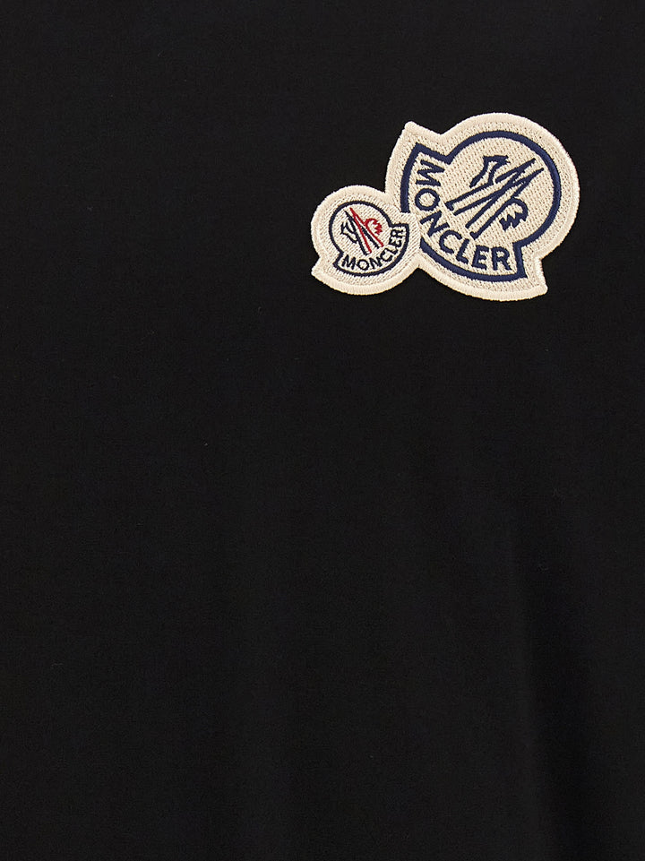 Moncler Black Cotton T-Shirt