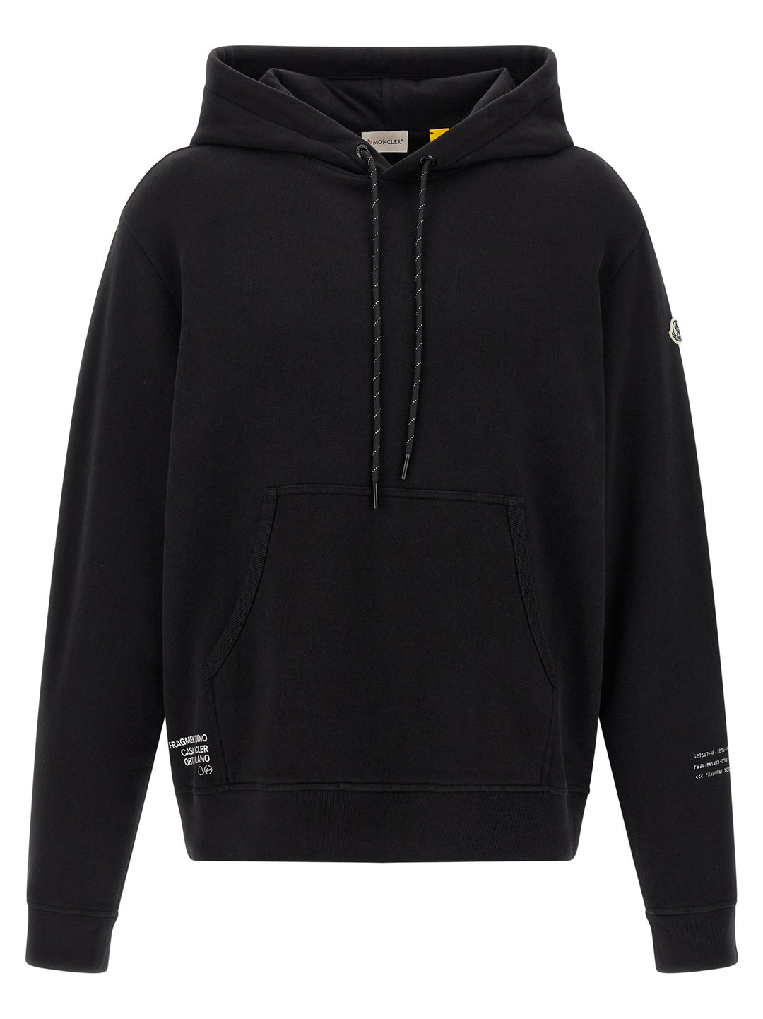 MONCLER GENIUS Black Cotton Sweatshirt