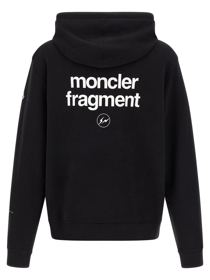 MONCLER GENIUS Black Cotton Sweatshirt