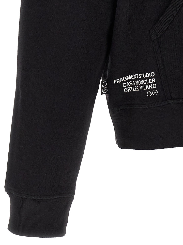 MONCLER GENIUS Black Cotton Sweatshirt