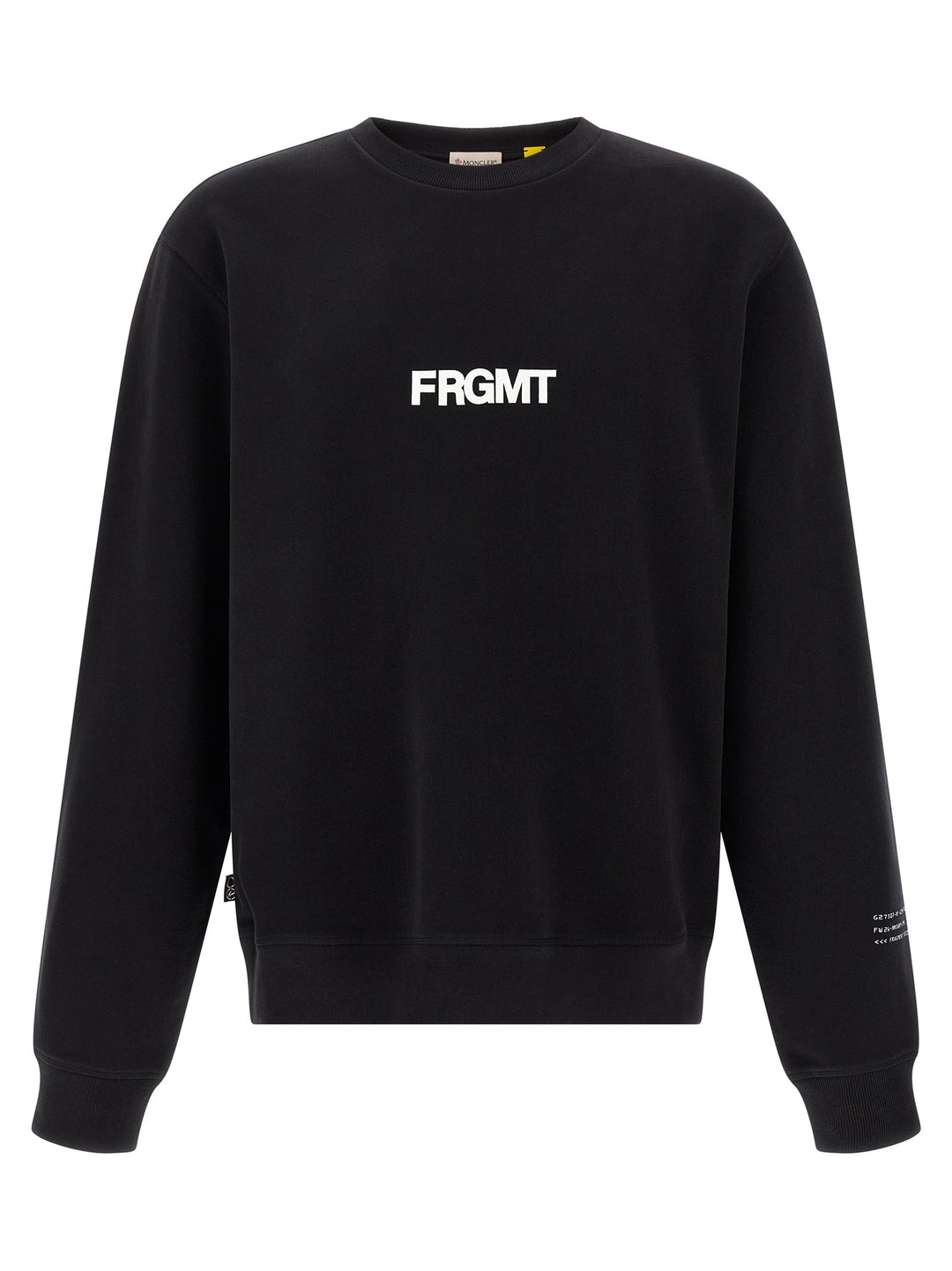 MONCLER GENIUS Black Cotton Sweatshirt