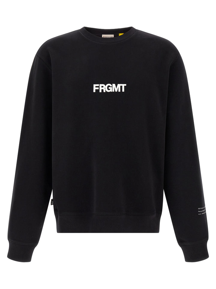 MONCLER GENIUS Black Cotton Sweatshirt