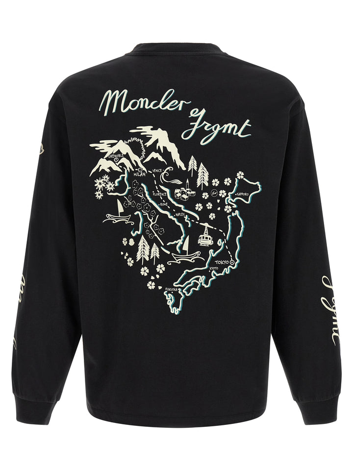 MONCLER GENIUS Black Cotton T-Shirt