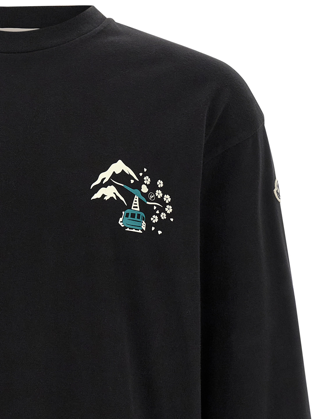 MONCLER GENIUS Black Cotton T-Shirt