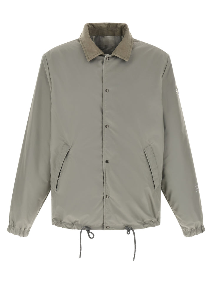 MONCLER GENIUS Gray Cotton Full-Length Jacket