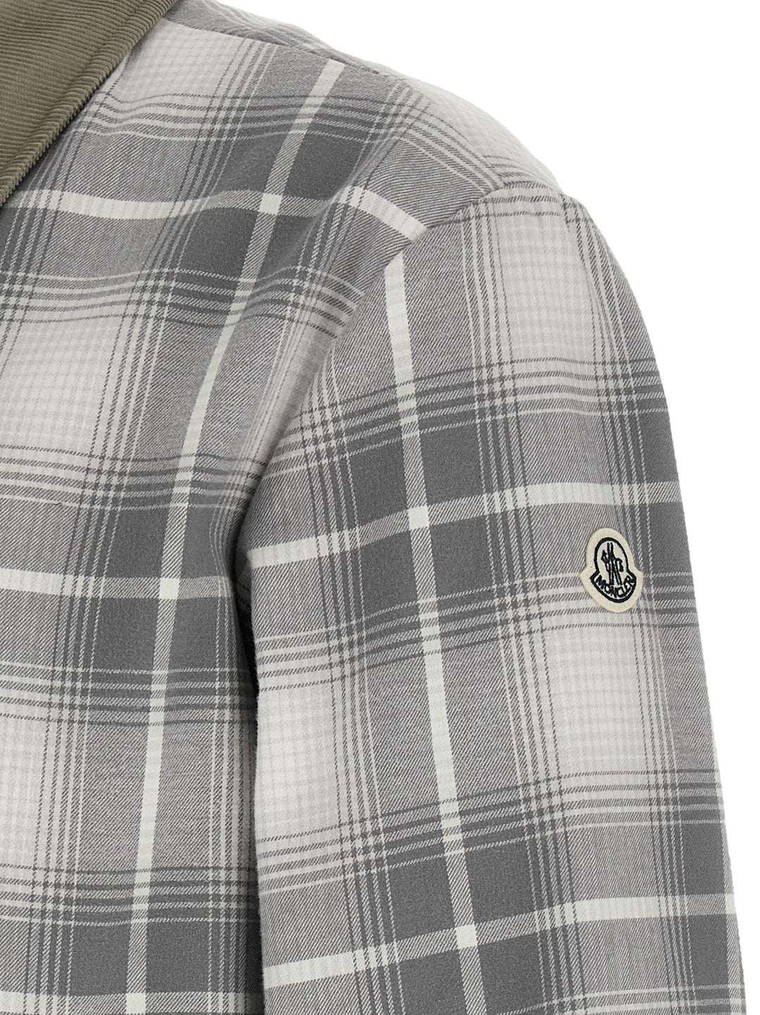 MONCLER GENIUS Gray Cotton Full-Length Jacket