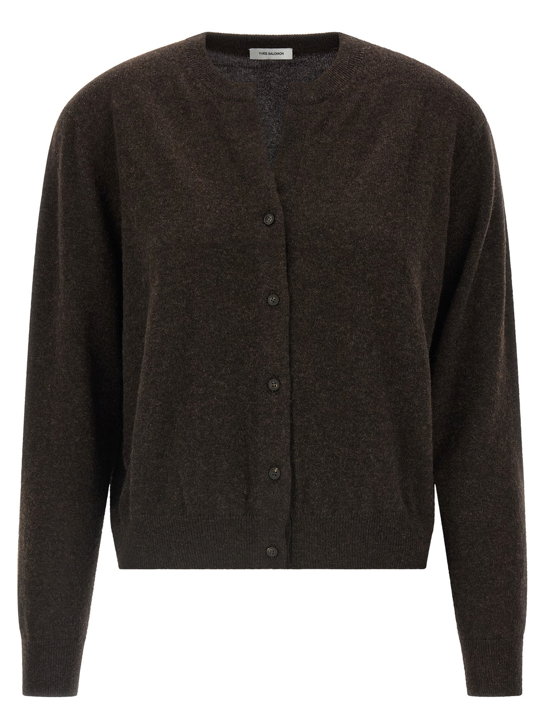 Yves Salomon Brown Cashmere Cardigan