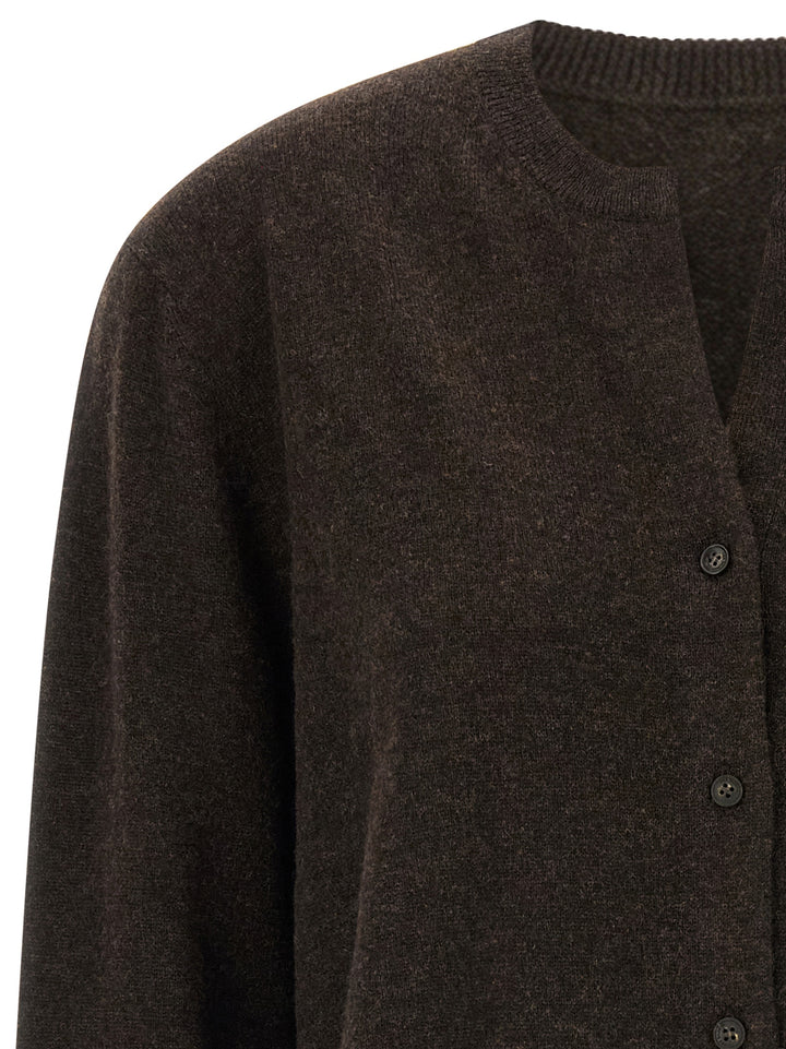 Yves Salomon Brown Cashmere Cardigan