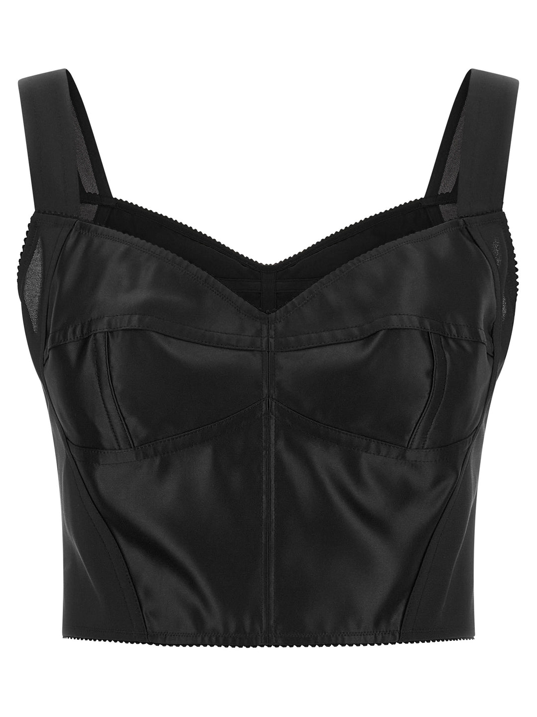 Dolce &amp; Gabbana Black Polyamide Tank Tops