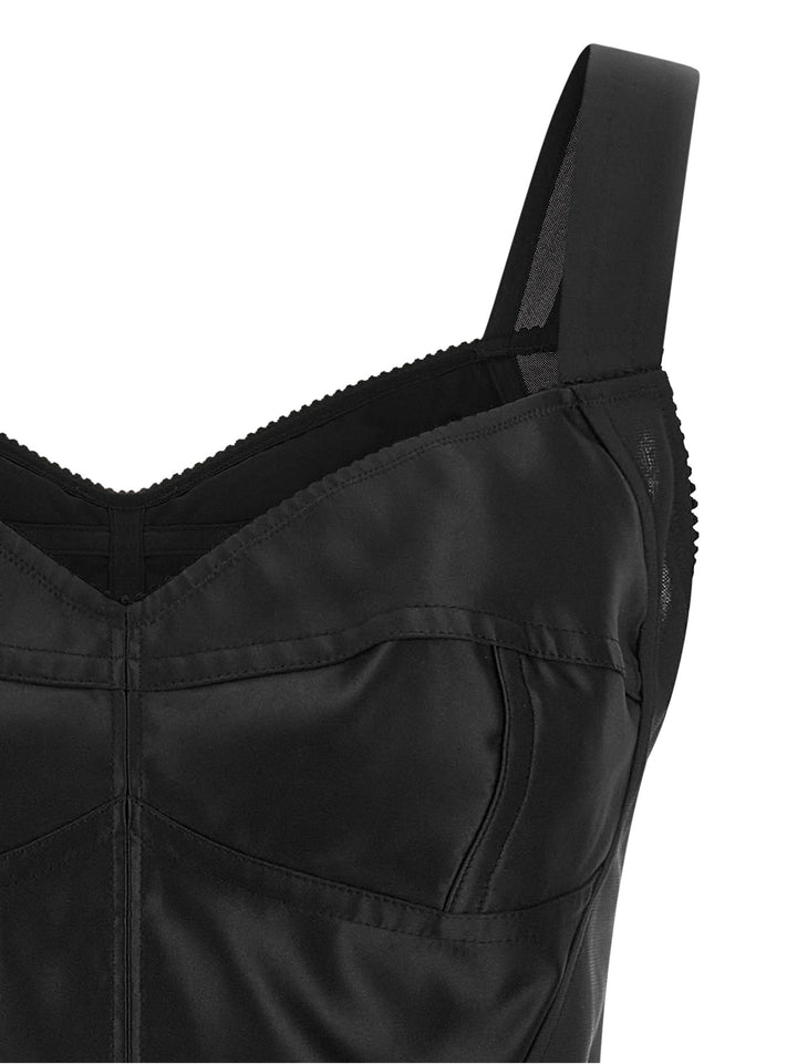 Dolce &amp; Gabbana Black Polyamide Tank Tops