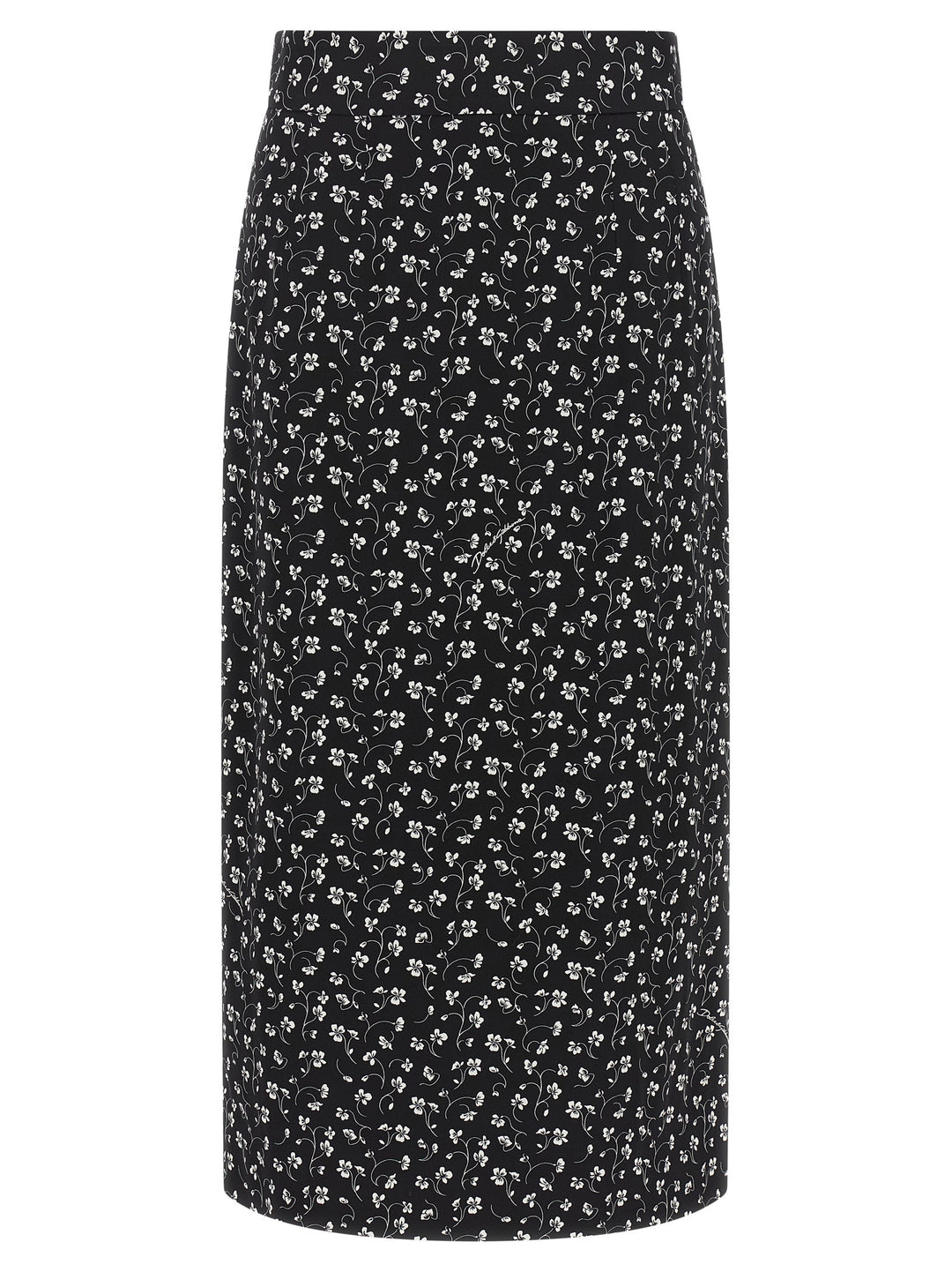 Dolce &amp; Gabbana Bicolor Silk Midi Skirt