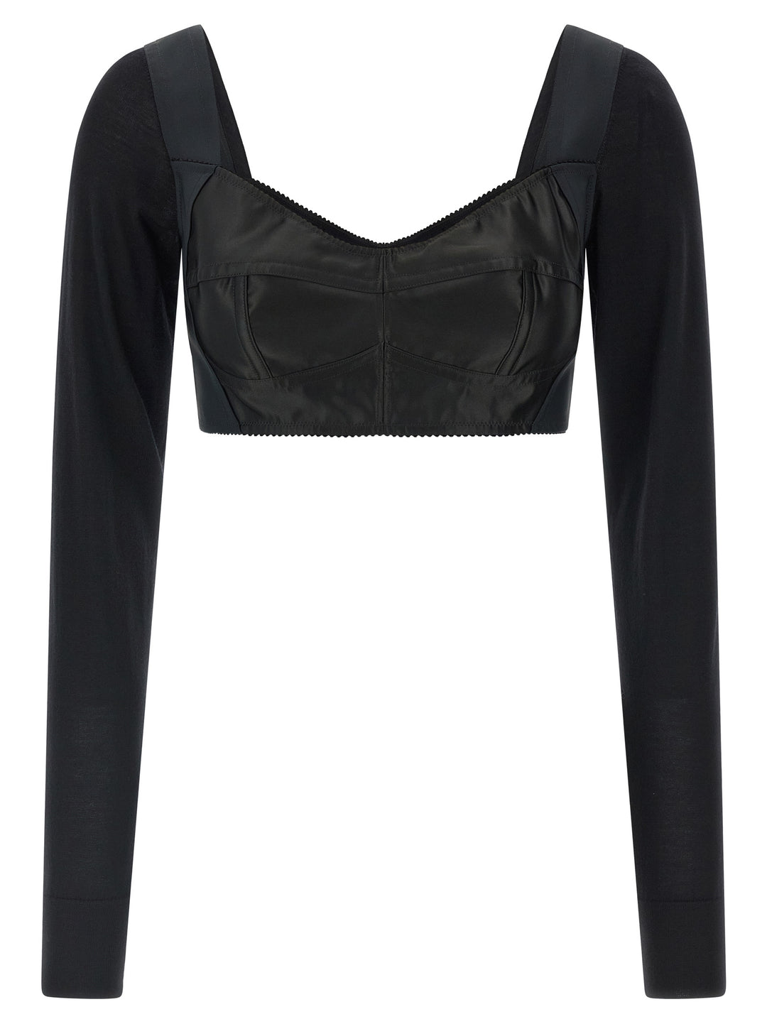 Dolce &amp; Gabbana Black Polyester Tank Tops