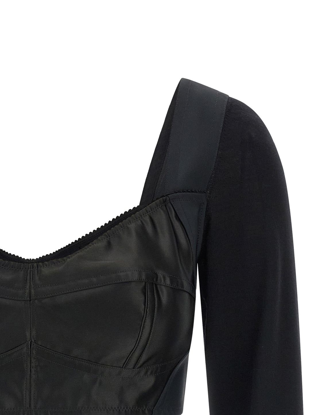 Dolce &amp; Gabbana Black Polyester Tank Tops