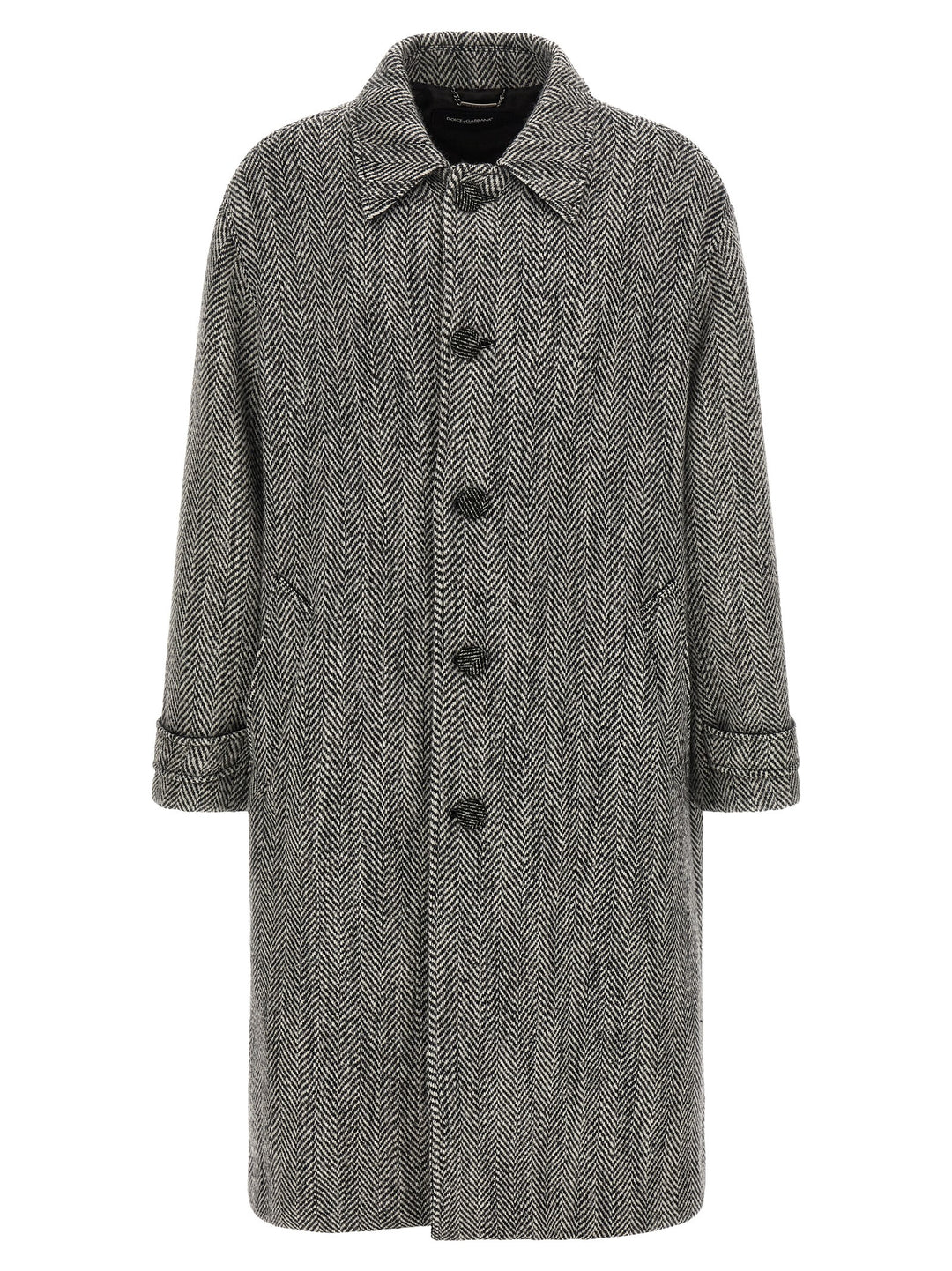 Dolce &amp; Gabbana Multicolor Virgin Wool Coat