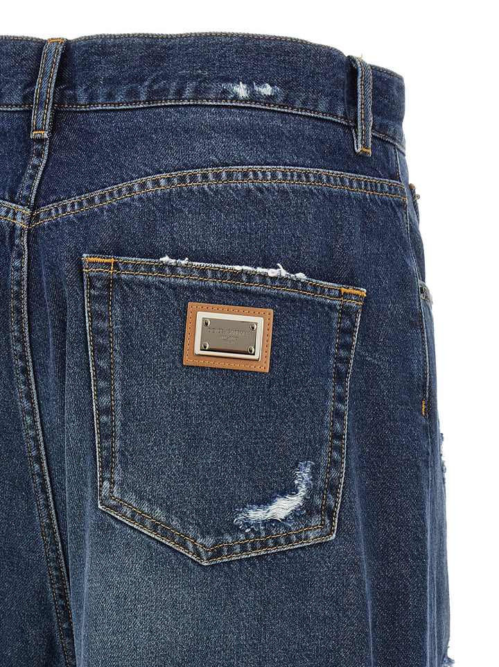 Dolce &amp; Gabbana Blue Cotton Jeans Denim
