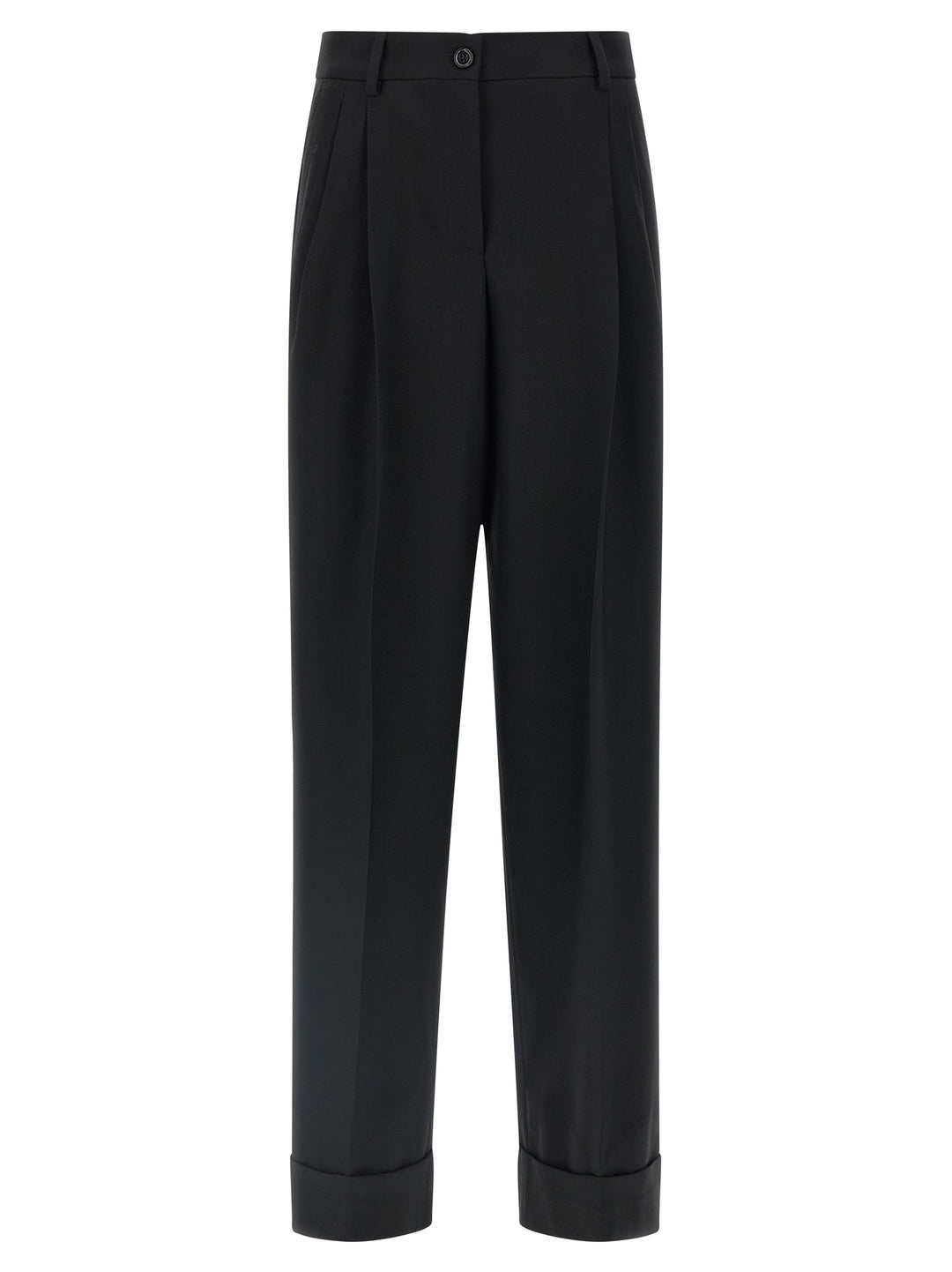 Dolce &amp; Gabbana Black Virgin Wool Dress Pants