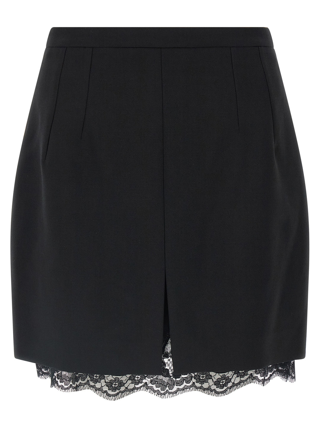 Dolce &amp; Gabbana Black Virgin Wool Long Skirt