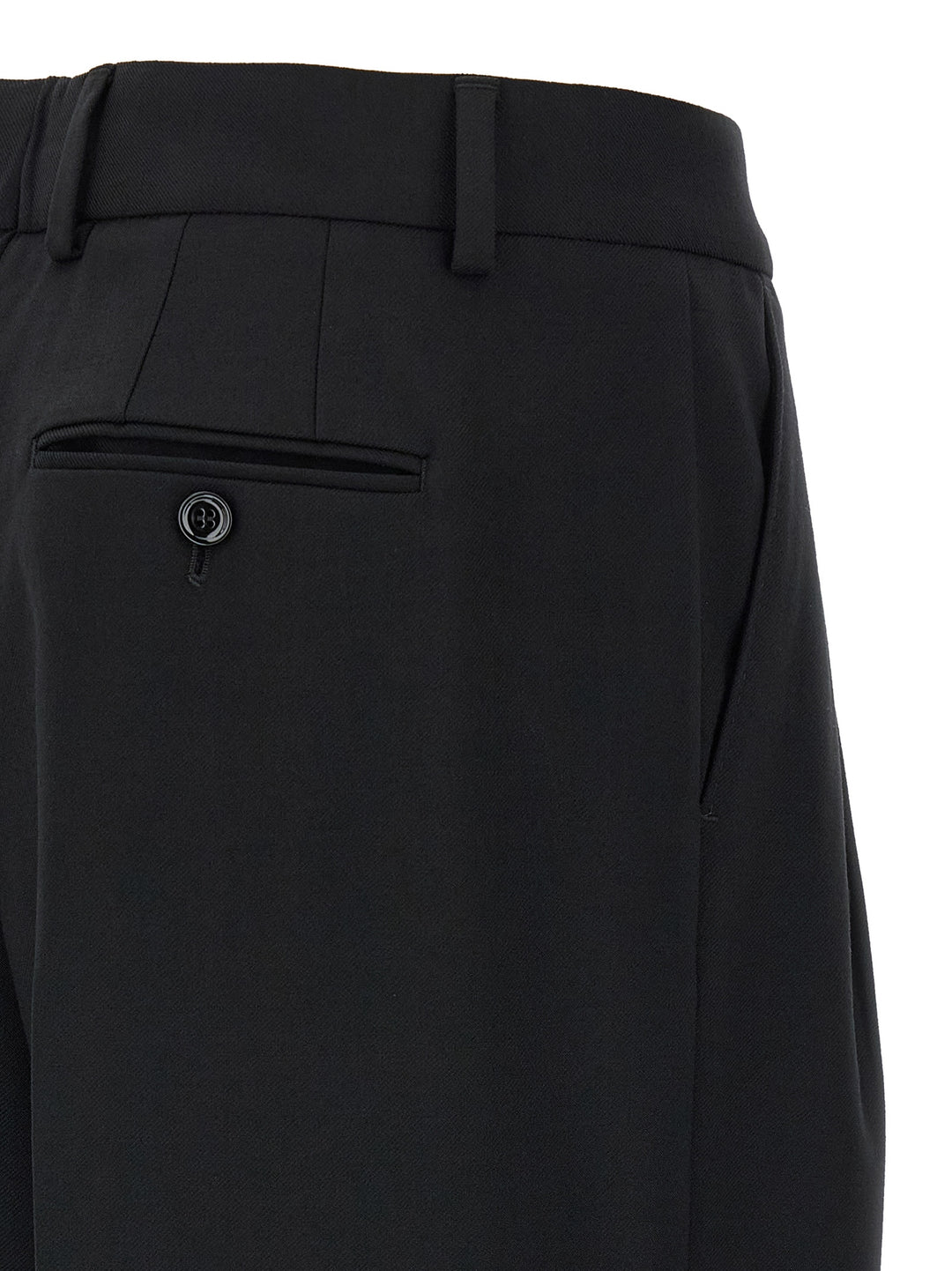 Dolce &amp; Gabbana Black Virgin Wool Dress Pants