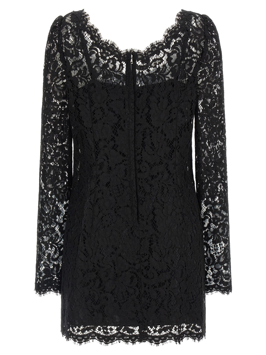 Dolce &amp; Gabbana Black Cotton Short Dress