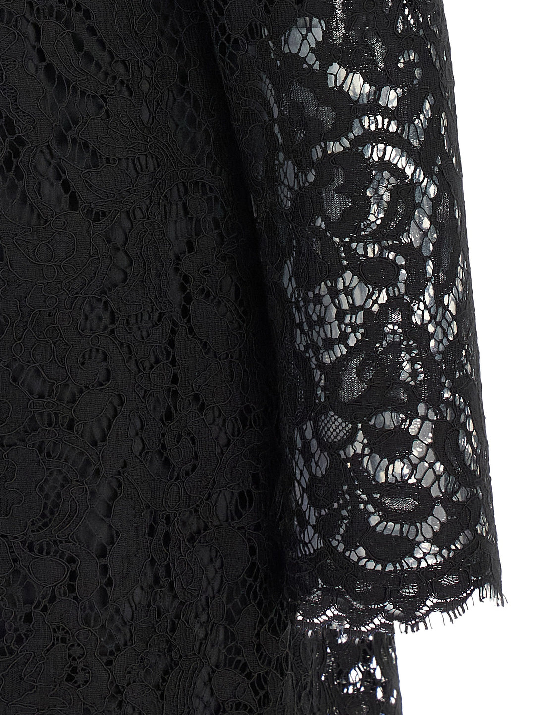 Dolce &amp; Gabbana Black Cotton Short Dress