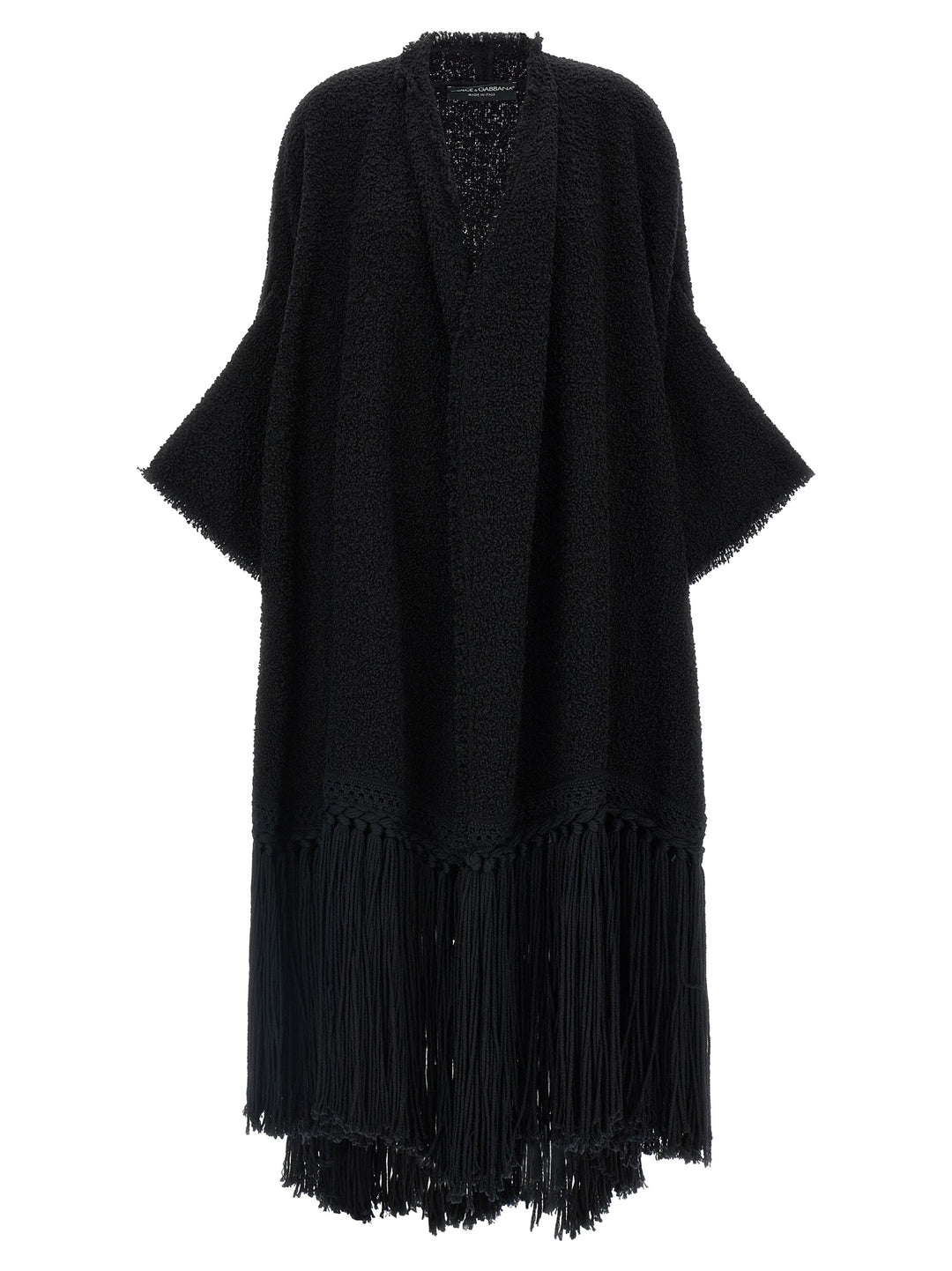 Dolce &amp; Gabbana Black Virgin Wool Cardigan
