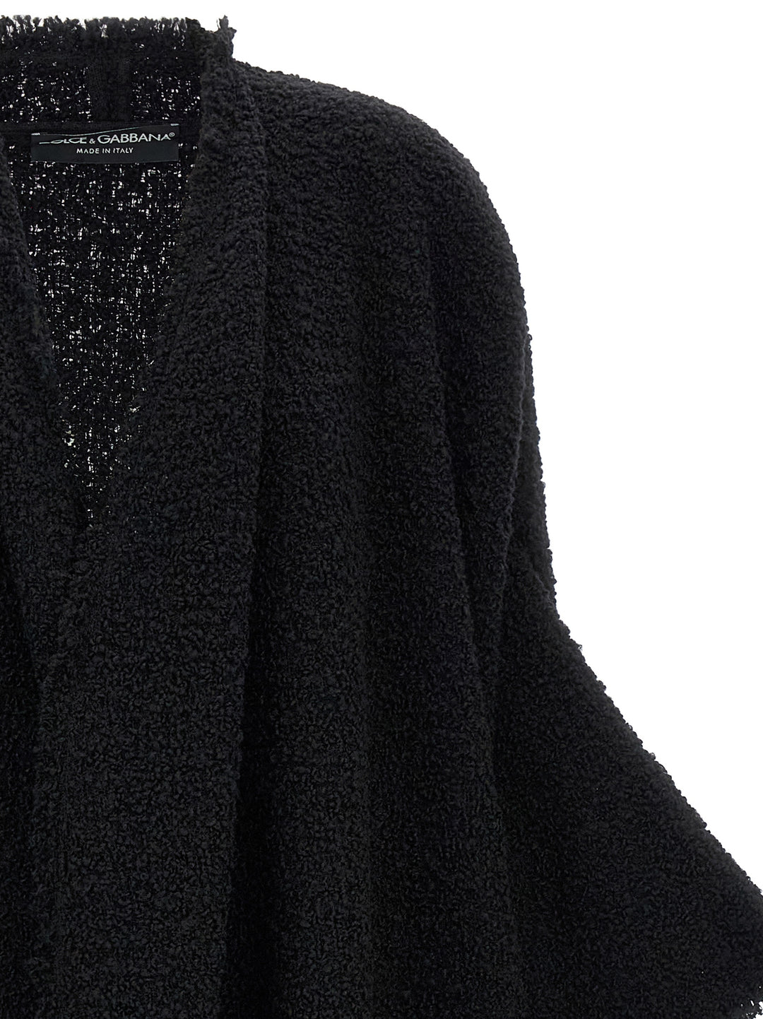 Dolce &amp; Gabbana Black Virgin Wool Cardigan