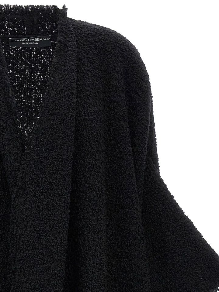 Dolce &amp; Gabbana Black Virgin Wool Cardigan