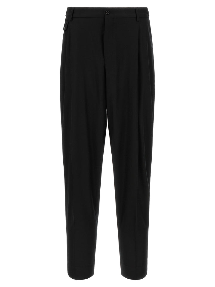 Dolce &amp; Gabbana Black Virgin Wool Dress Pants